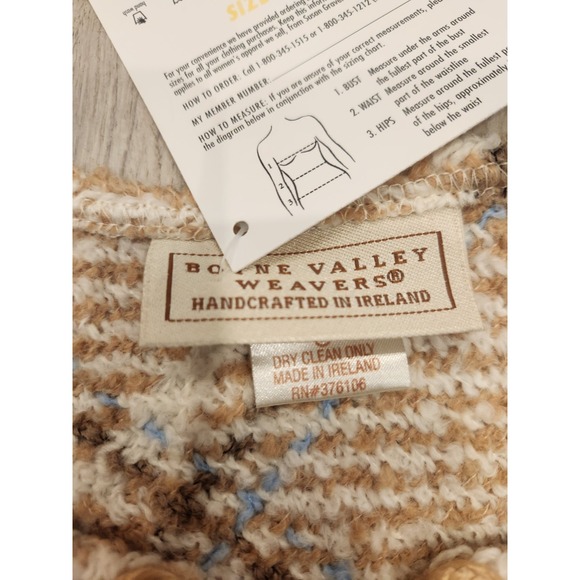 Boyne Valley Weavers Poncho Cape Shawl Wool Alpaca Ireland Fringe Hand Woven NWT - Picture 3 of 9